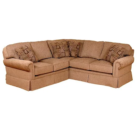 Skirted Corner Sectional Sofa